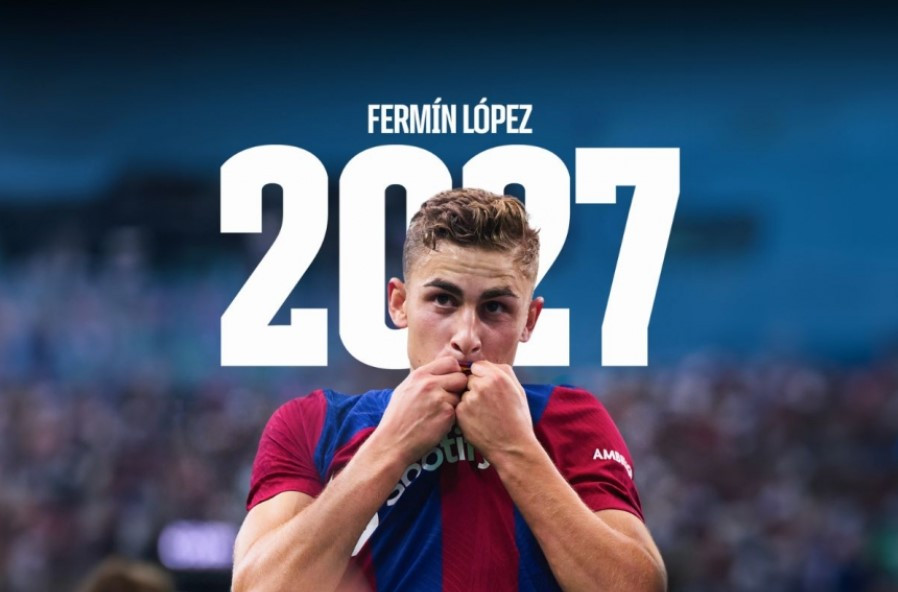 Barca công bố bản hợp đồng 4 năm với Fermin Lopez khiến NHM bóng đá bất ngờ