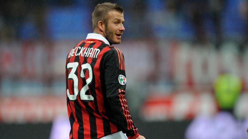 Số áo Beckham thi đấu cho Milan 