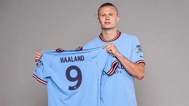 Số áo Haaland đã chính thức cập bến Manchester City
